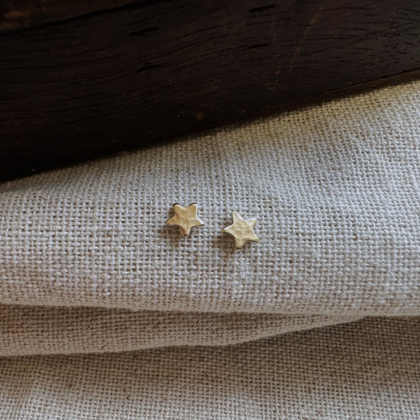 Tiny Gold Star Stud Earrings