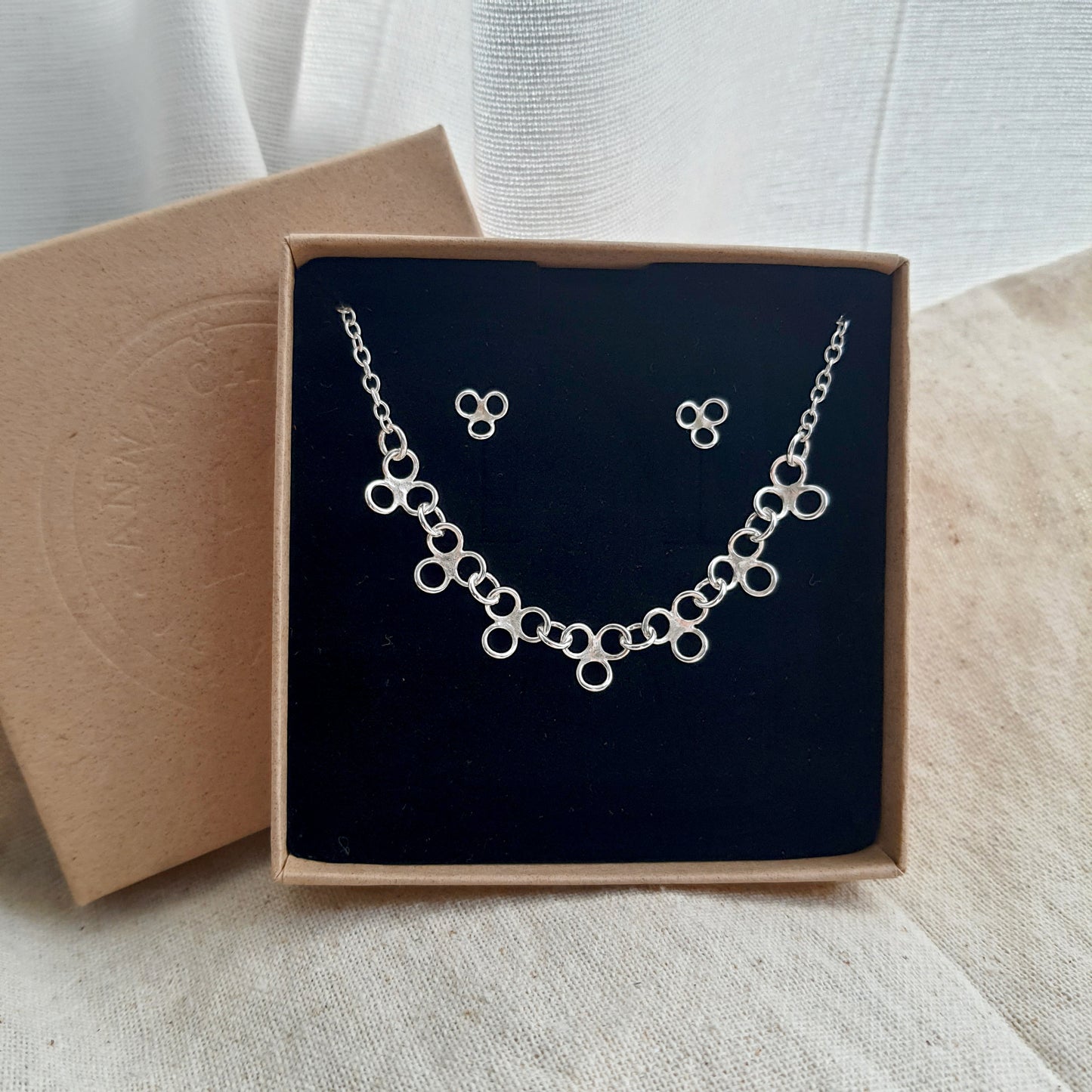 Petal Necklace and Earring Set