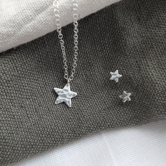 Star Earrings and Necklace