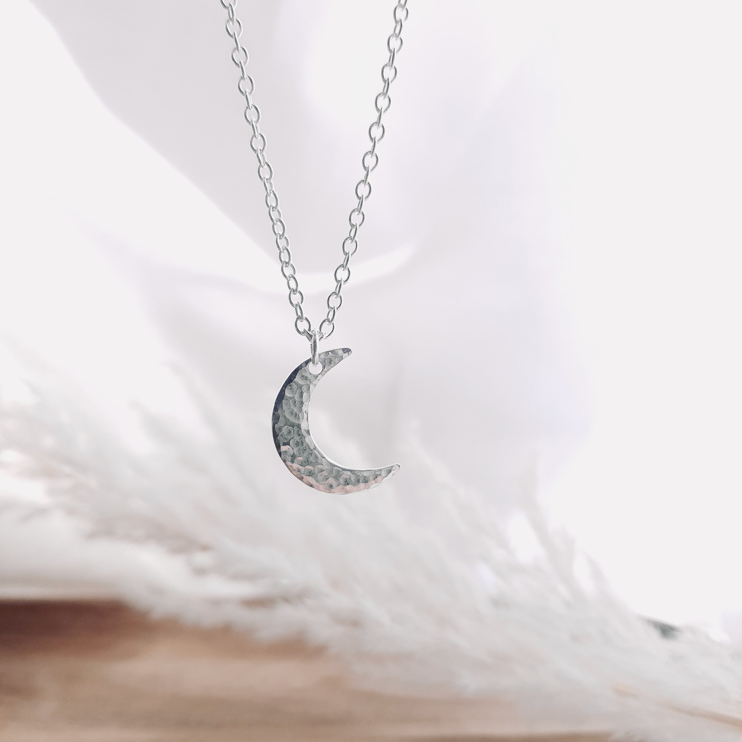 Uni silver moon on sale necklace