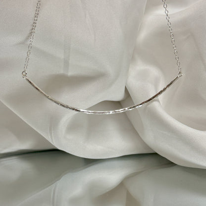 Silver Maxi Bar Necklace