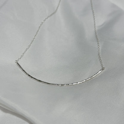 Silver Maxi Bar Necklace