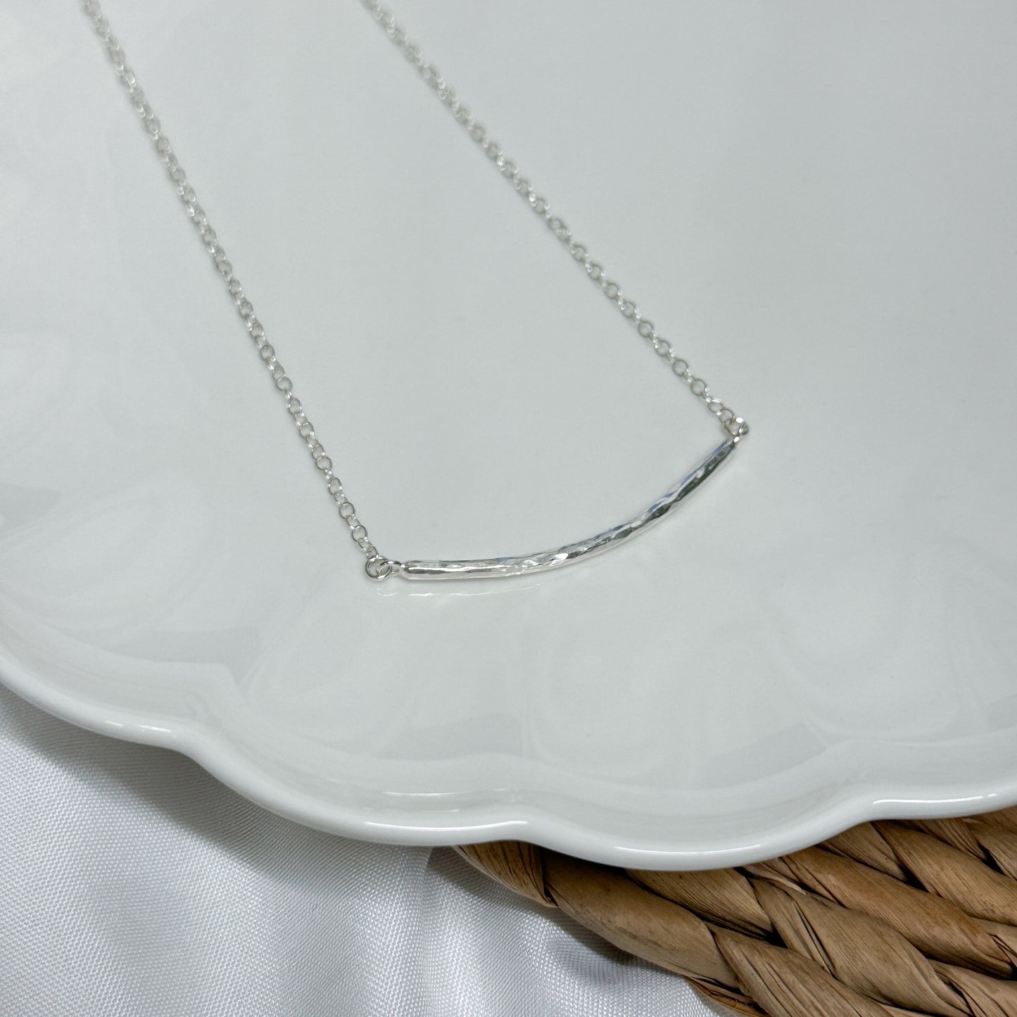 Silver Mini Bar Necklace