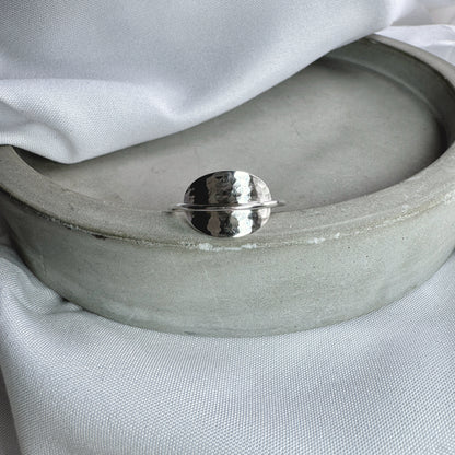 Oval Hammered Ring