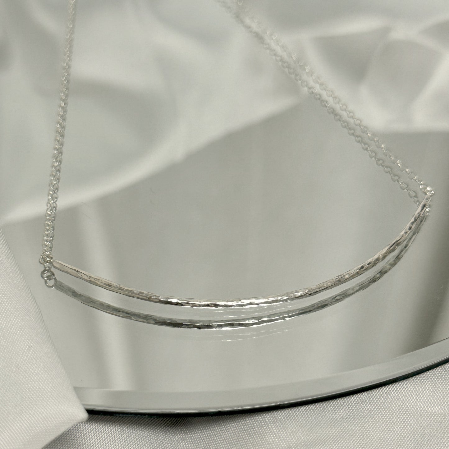 Silver Maxi Bar Necklace