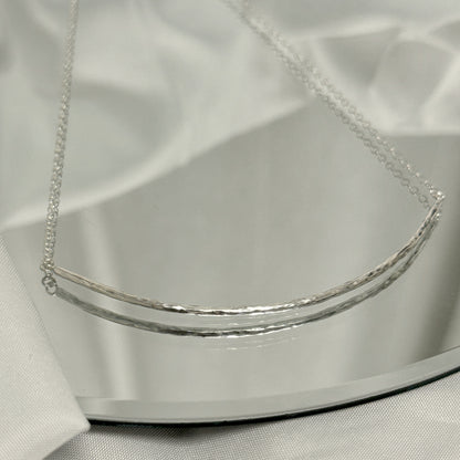 Silver Maxi Bar Necklace