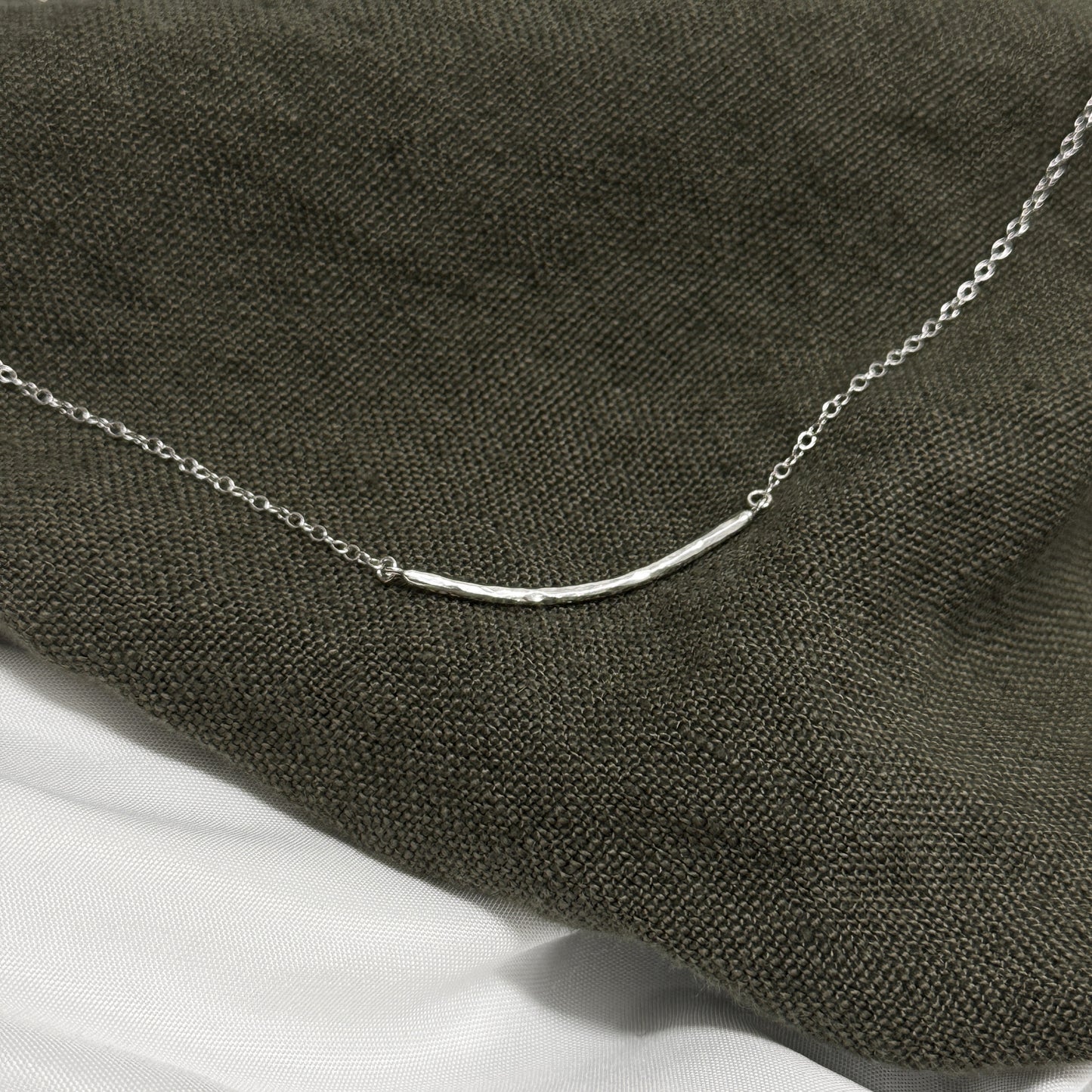 Silver Mini Bar Necklace