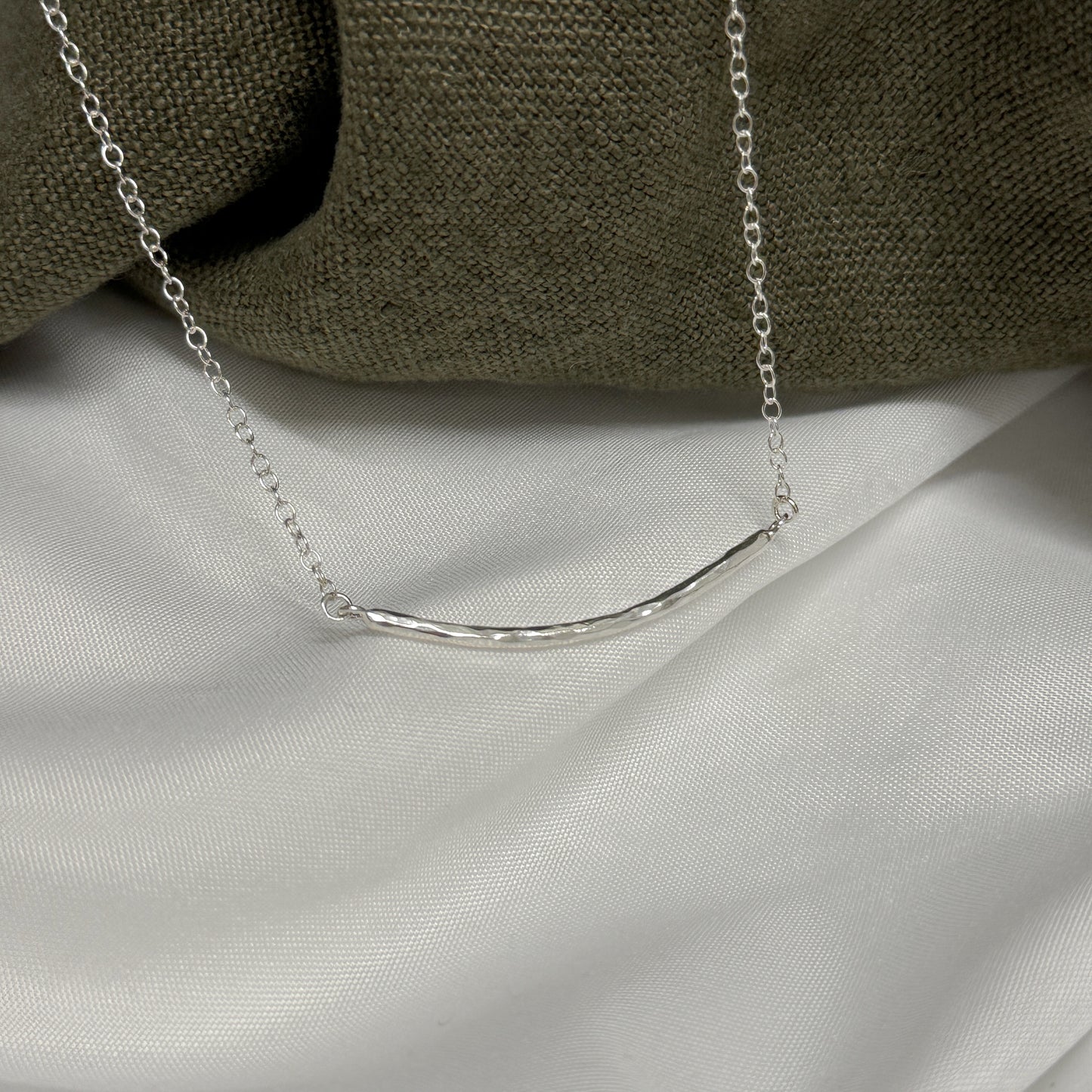 Silver Mini Bar Necklace