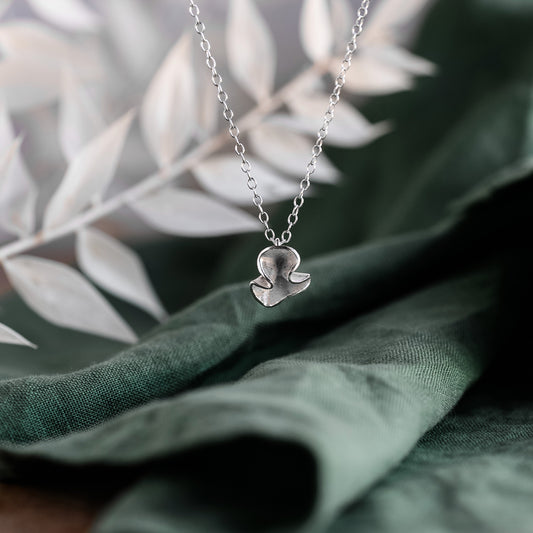 Silver Blossom Necklace - Small Necklace Anna Calvert Jewellery 