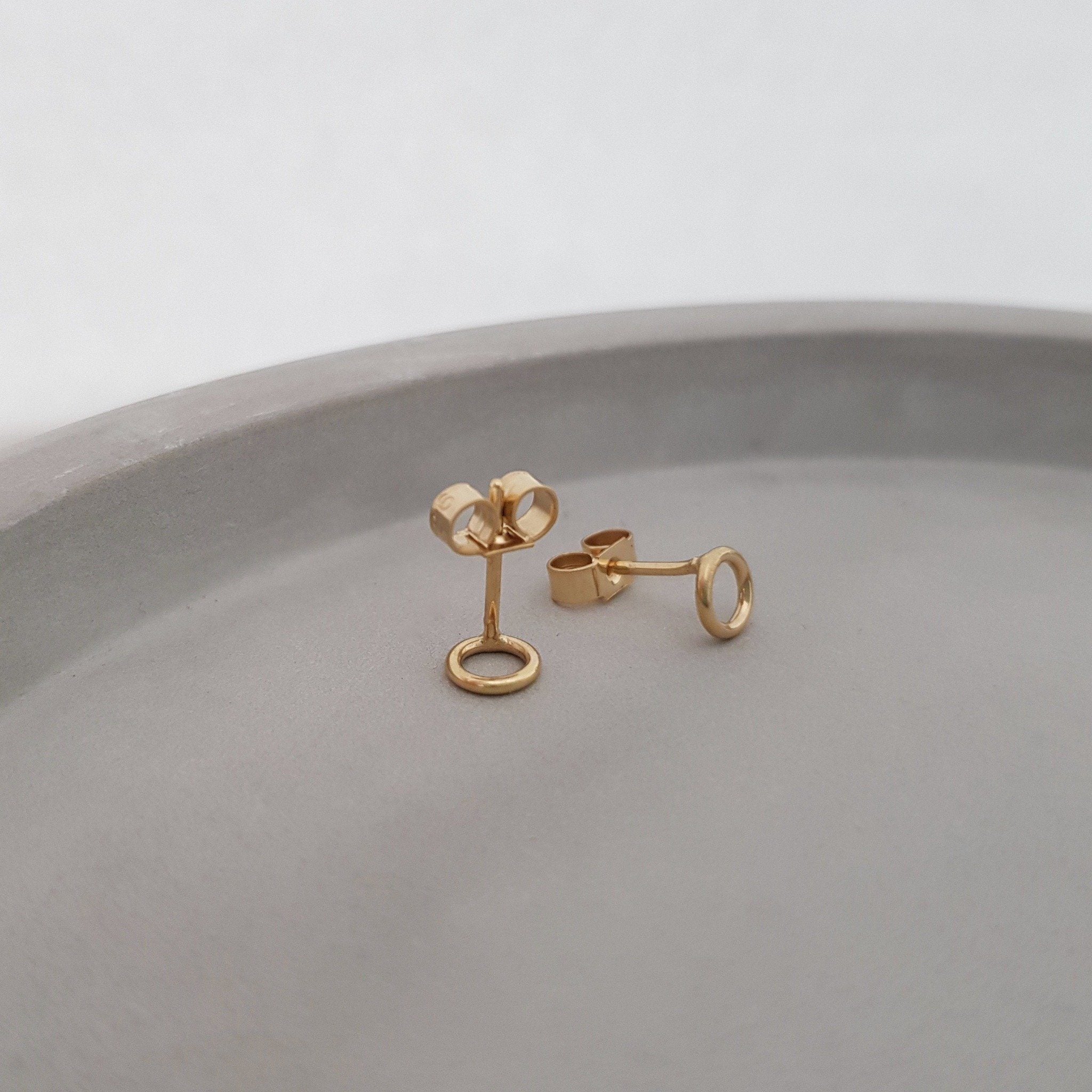 Small 14k gold stud on sale earrings