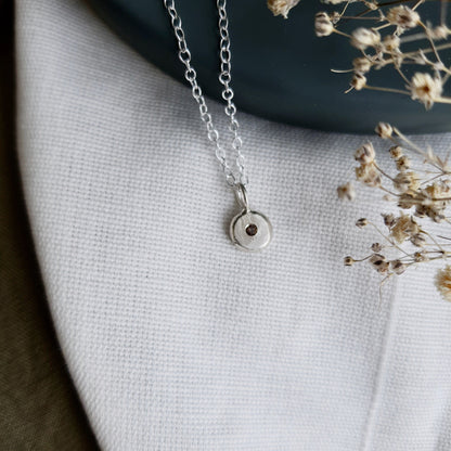 Smoky Quartz Necklace - Mini Necklace Anna Calvert Jewellery 
