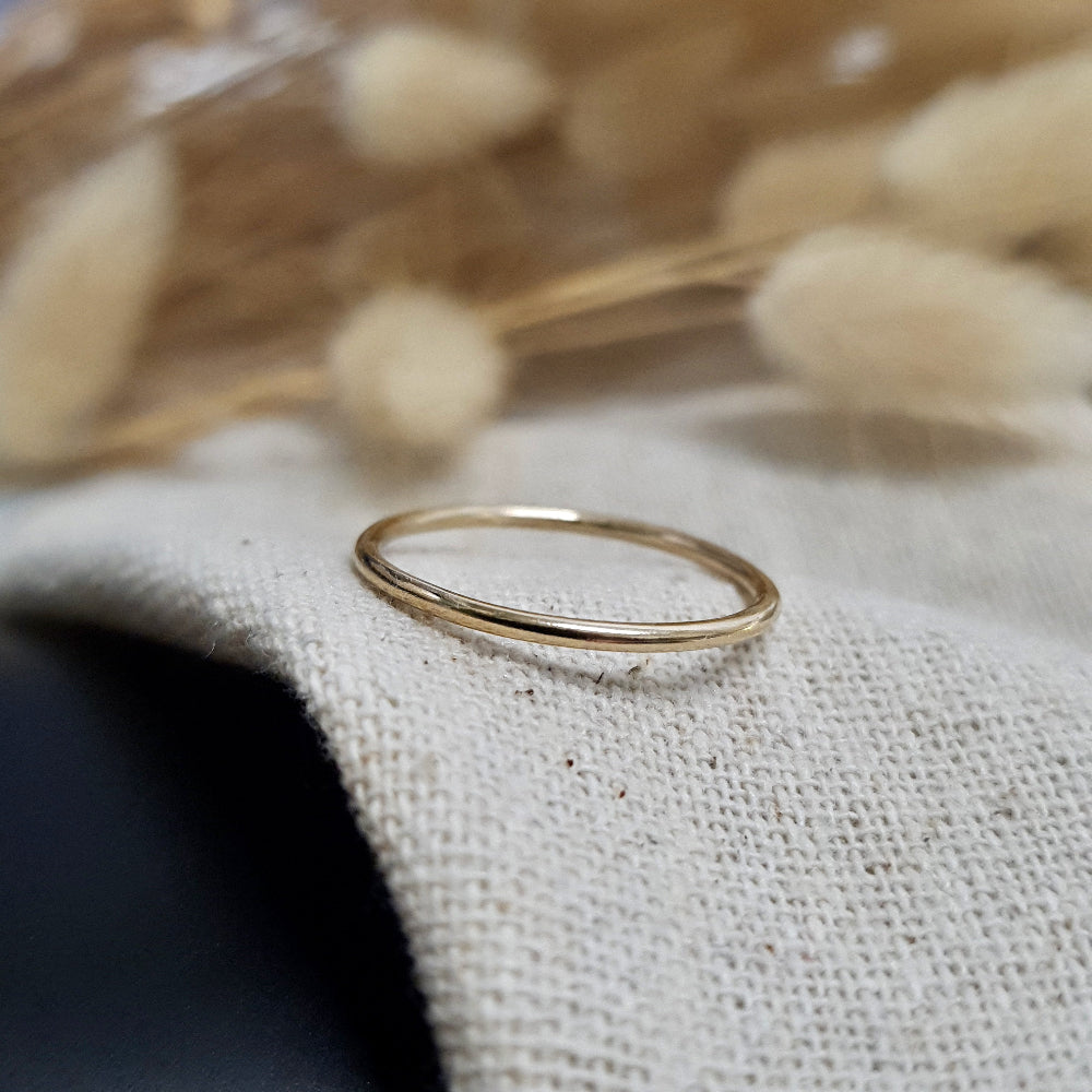 9ct Gold Stacking Ring | Handmade by Anna Calvert Jewellery