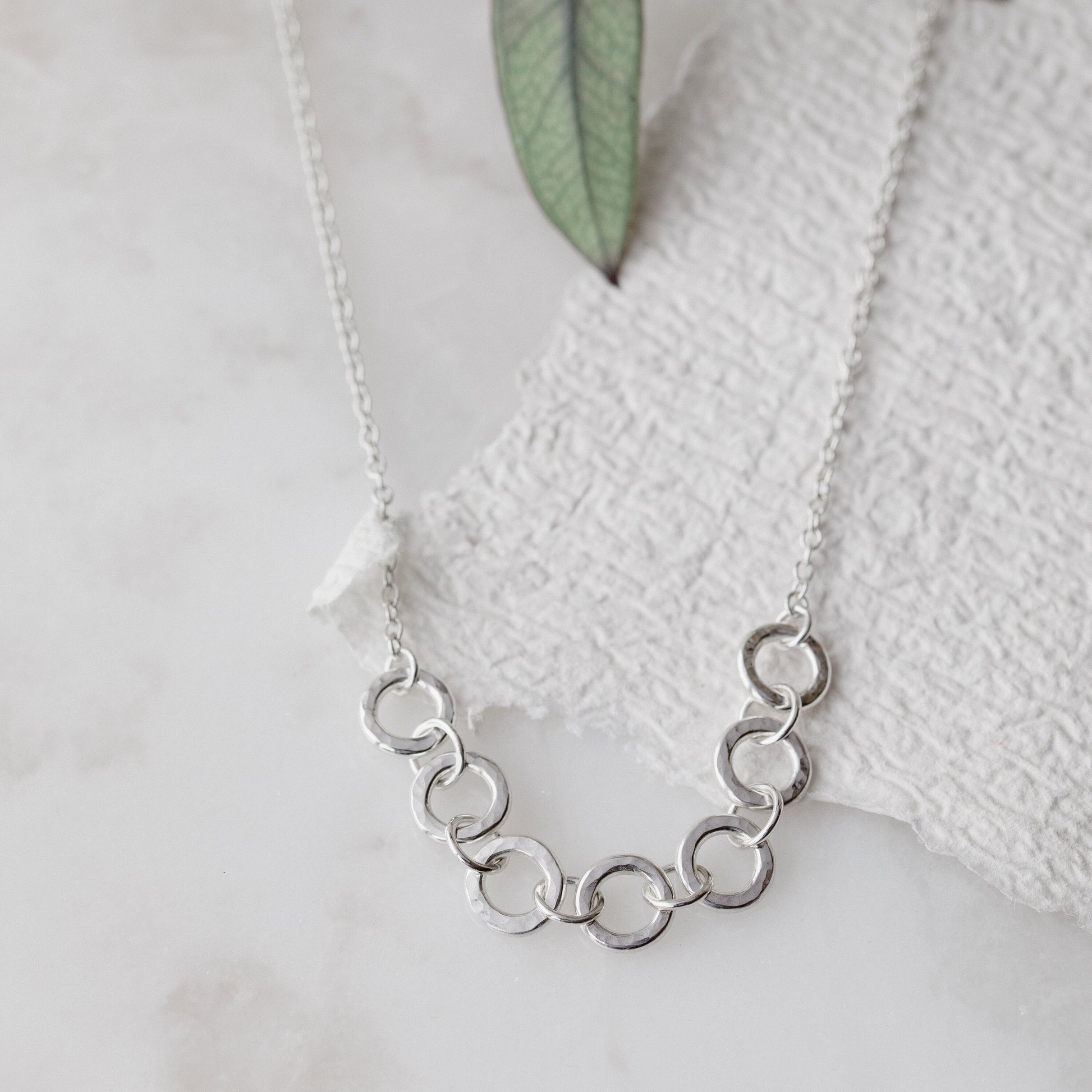 Handmade Silver Affinity Necklace with Eco Silver Anna Calvert Jewellery 