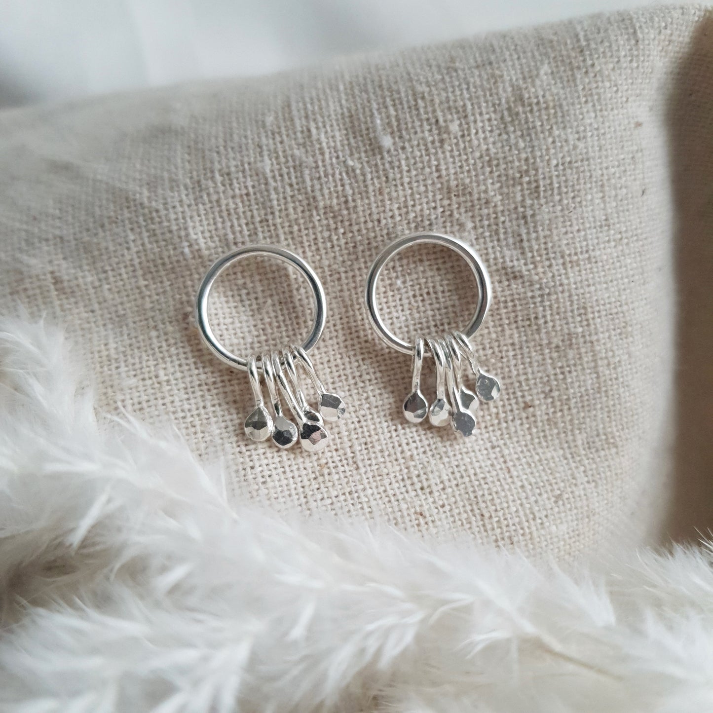 Silver Berry Studs