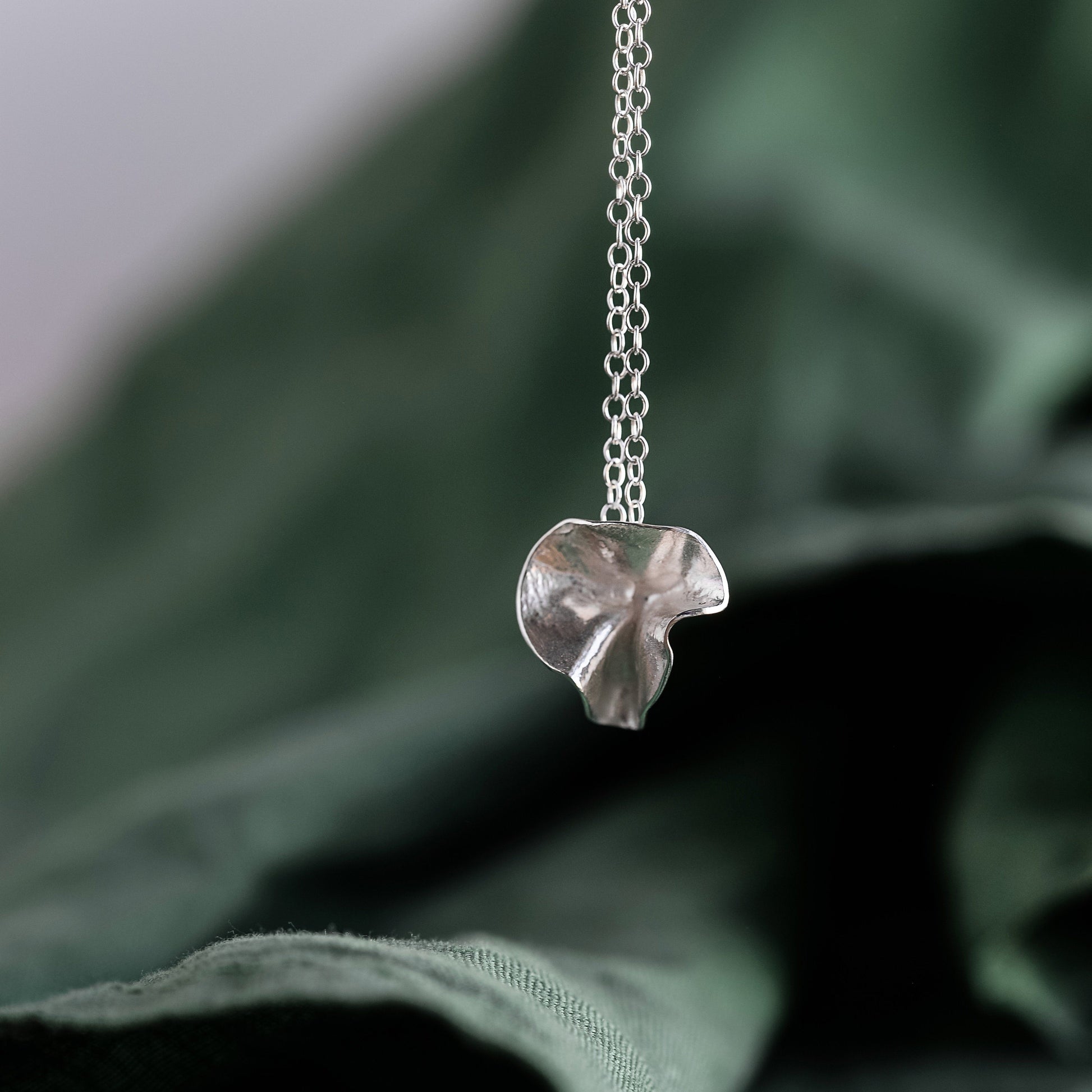 Silver Blossom Necklace - Large Necklace Anna Calvert Jewellery 