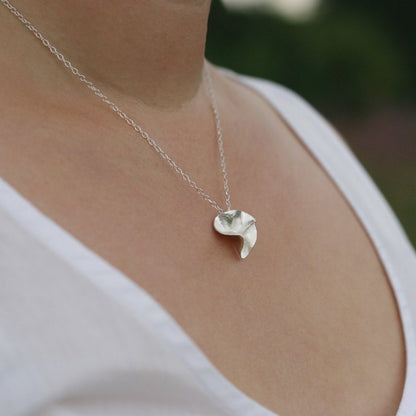 Silver Blossom Necklace - Large, Necklace - Anna Calvert Jewellery Handmade in the  UK