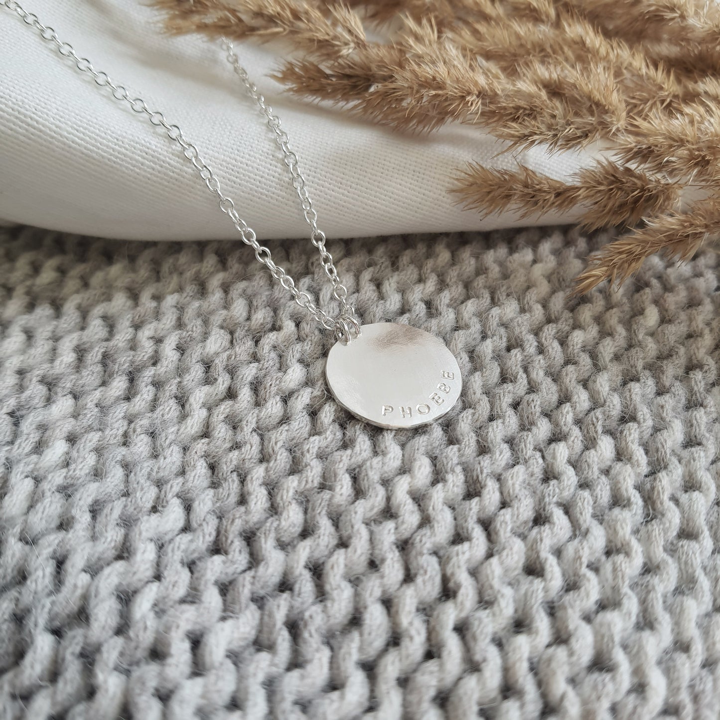 Personalised Silver Necklace - Large