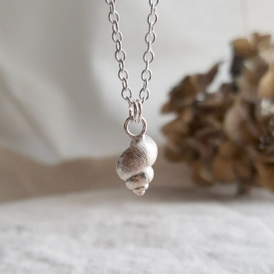 Silver Periwinkle Necklace