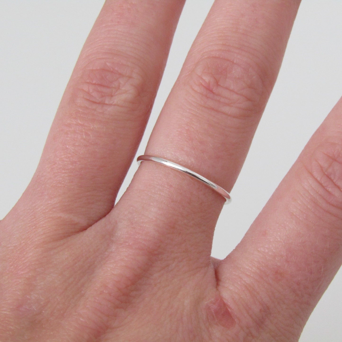 Plain Silver Stacking Ring - Silver Staking Rings by Anna Calvert Jewellery in the UK
