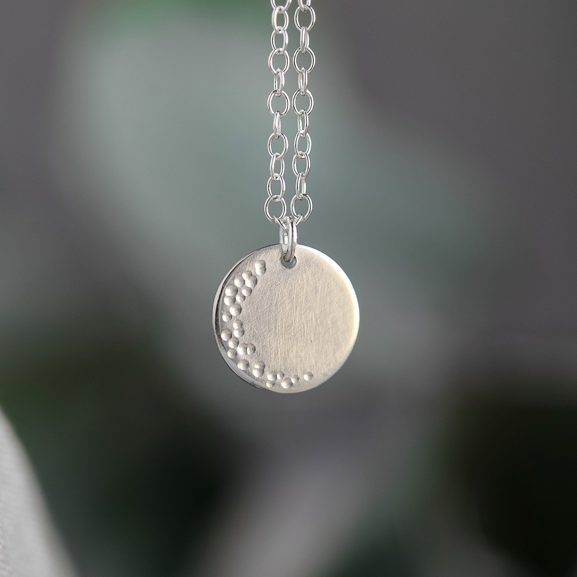 Silver Moon Necklace Necklace Anna Calvert Jewellery 