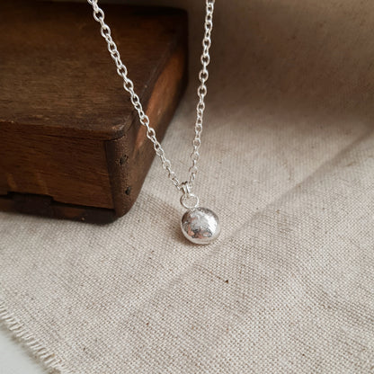 Silver Pebble Necklace