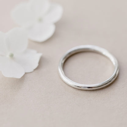 Infinity Silver Ring - Plain Ring Anna Calvert Jewellery 