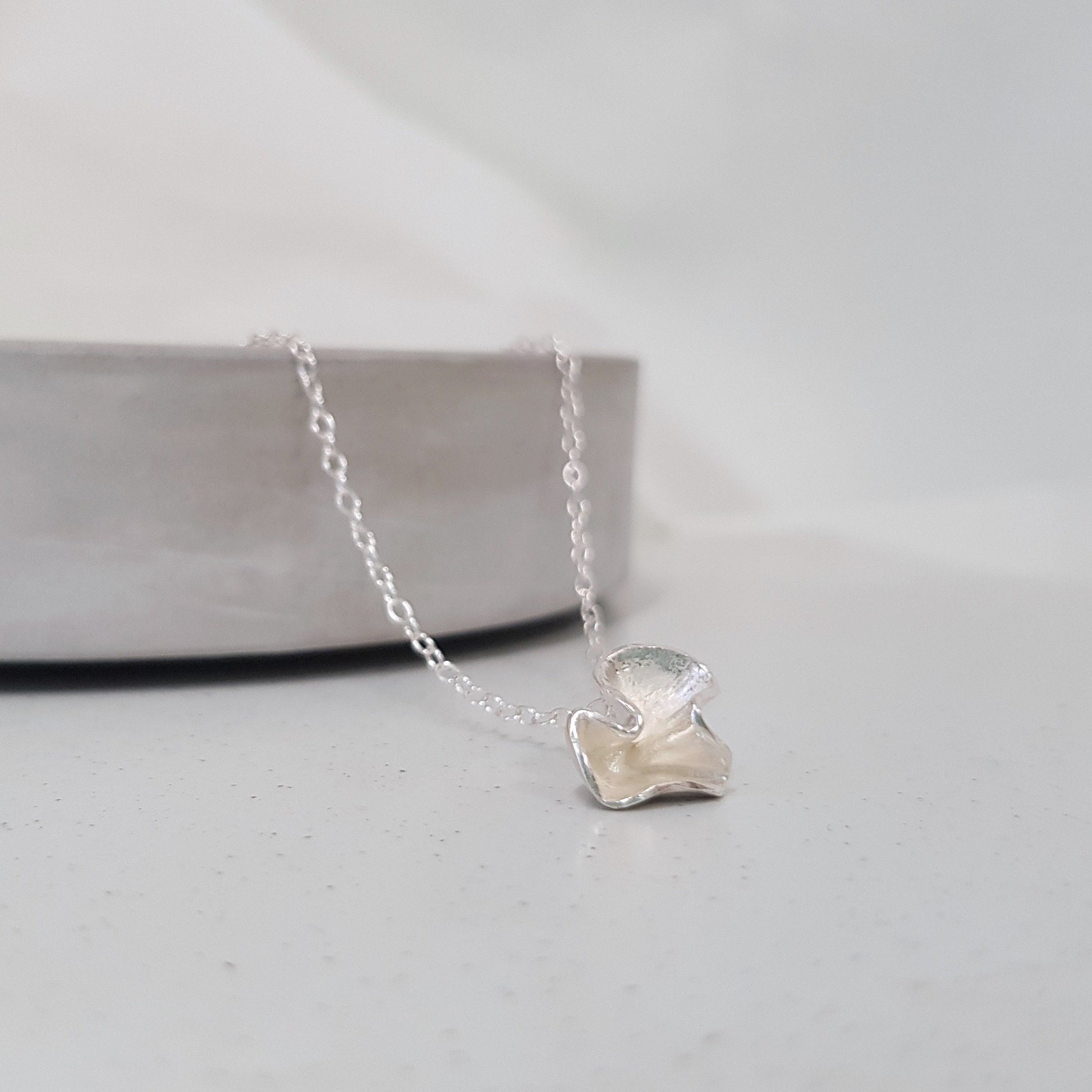 Silver Blossom Necklace - Small, Necklace - Anna Calvert Jewellery Handmade in the  UK