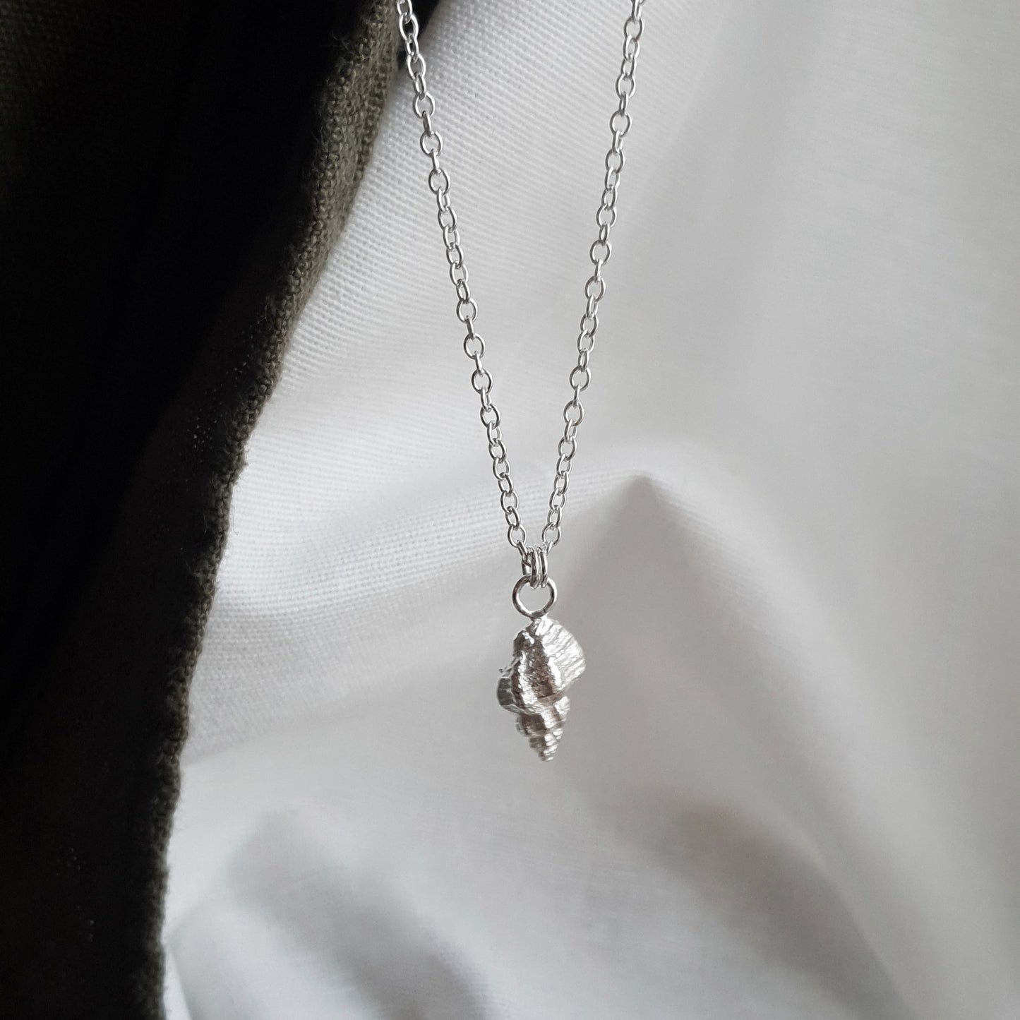 Silver Whelk Necklace