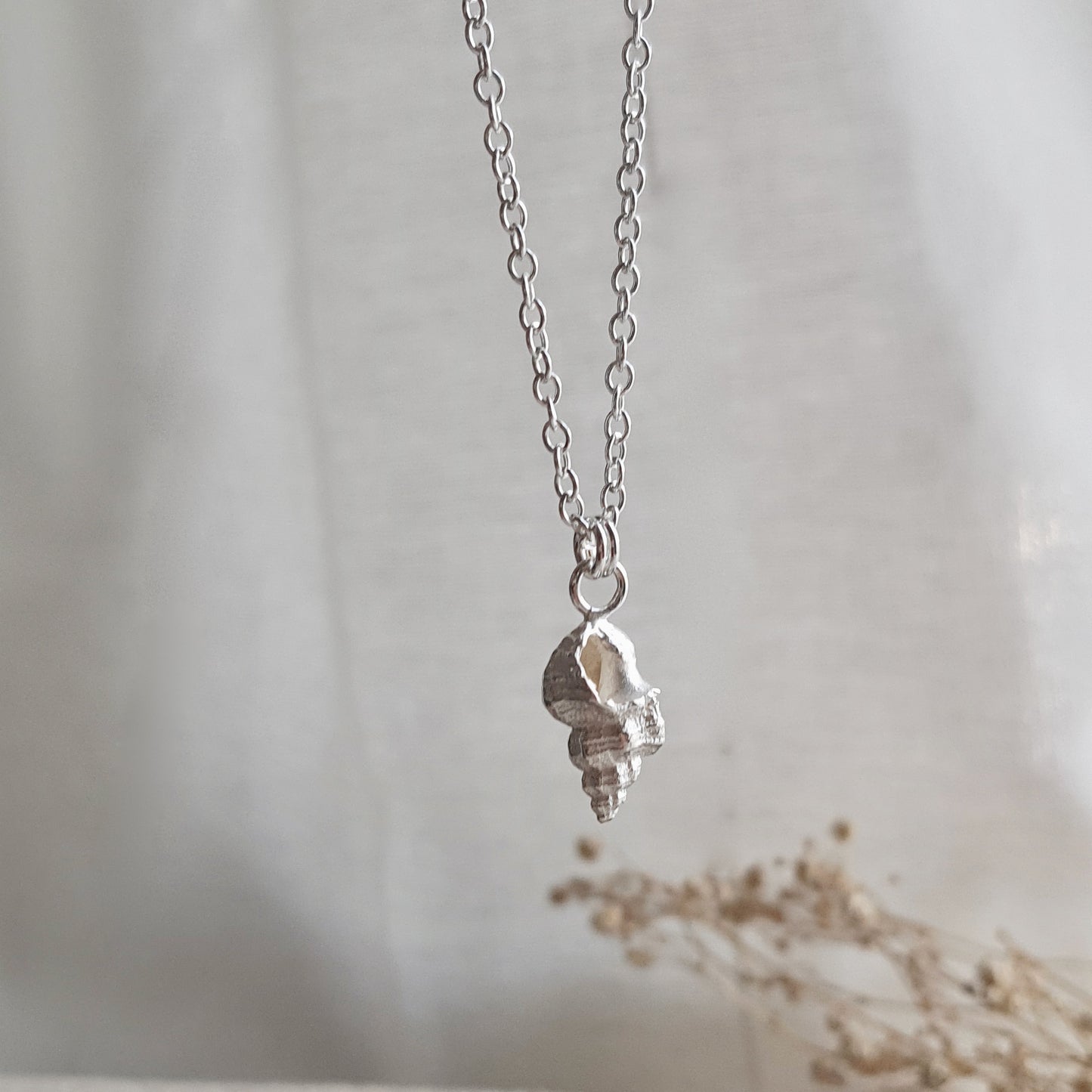 Silver Whelk Necklace